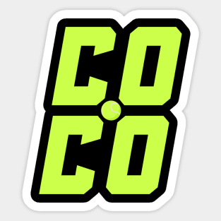 Coco tennis Sticker